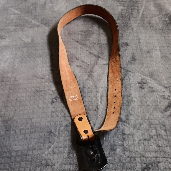 Doug, Leather Tooled Belt With Roper Cowboy Buckle, Mens Small, Western Boho - Picture 15 of 15